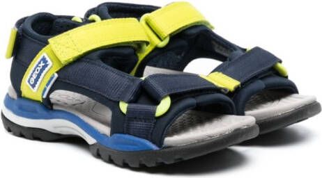 Geox Kids Borealis sandalen met klittenband Blauw