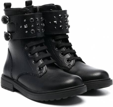 Geox Kids Eclair veterlaarzen met studs Zwart