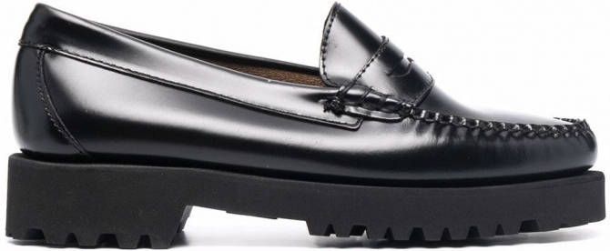 G.H. Bass & Co. Leren loafers Zwart