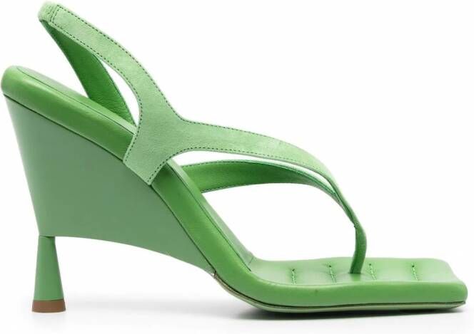 GIABORGHINI Rosie 12 leren sandalen Groen