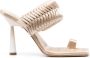 GIABORGHINI x Rosie geweven sandalen Beige - Thumbnail 1