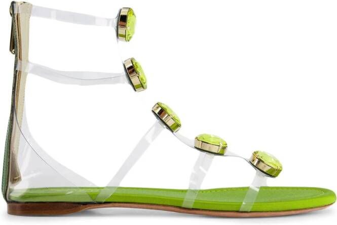 Giambattista Valli Diamond Clash sandalen Groen