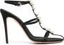 Giambattista Valli Sandalen verfraaid met imitatieparels Zwart - Thumbnail 1