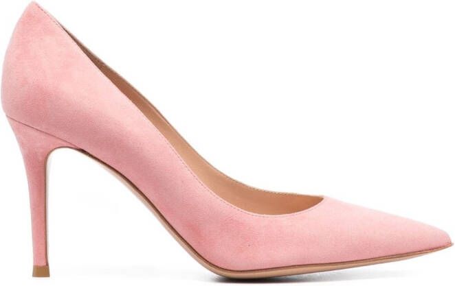 Gianvito Rossi Pumps met puntige neus Roze