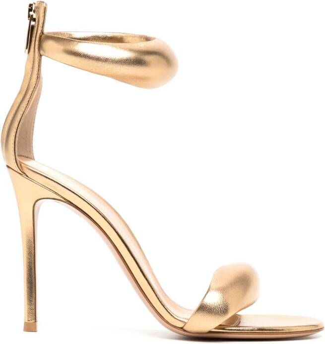 Gianvito Rossi Bijoux leren sandalen Goud