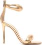 Gianvito Rossi Bijoux leren sandalen Goud - Thumbnail 1