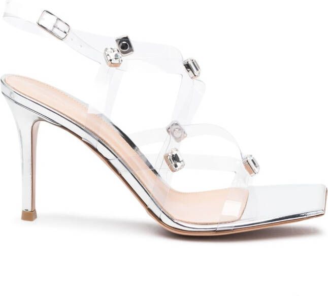 Gianvito Rossi Crystal Fever sandalen Zilver