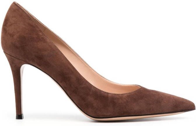 Gianvito Rossi Gianvito suède pumps Bruin