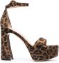 Gianvito Rossi Holly sandalen met luipaardprint Bruin - Thumbnail 1