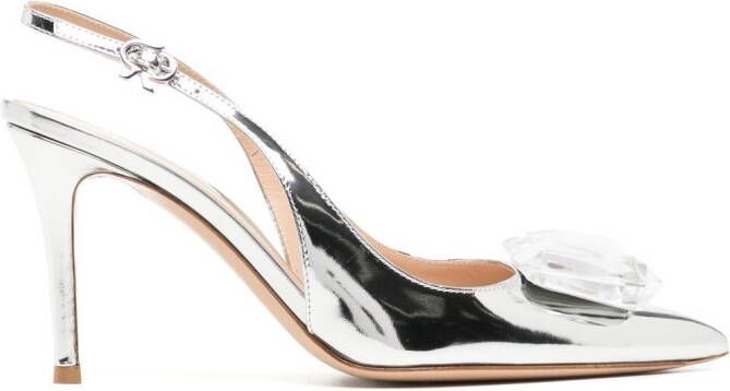 Gianvito Rossi Jaipur slingback pumps Zilver