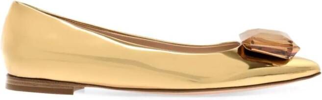 Gianvito Rossi Jaipur pumps met metallic-effect Goud