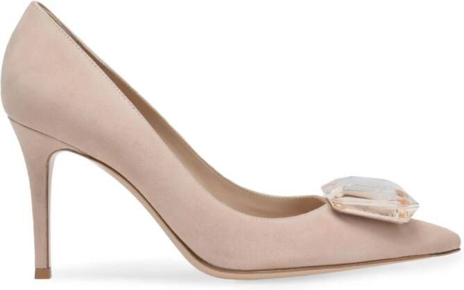 Gianvito Rossi Jaipur suède pumps Beige