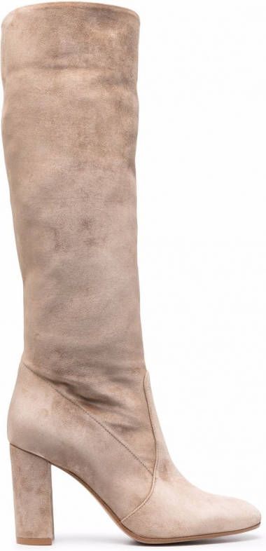 Gianvito Rossi Knielaarzen Beige