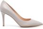 Gianvito Rossi Leren pumps Grijs - Thumbnail 1