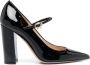 Gianvito Rossi Leren pumps Zwart - Thumbnail 1