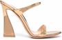 Gianvito Rossi Leren sandalen Beige - Thumbnail 1