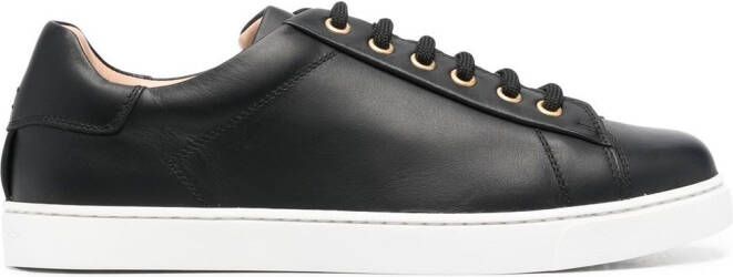 Gianvito Rossi Leren sneakers Zwart