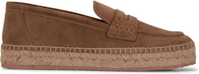 Gianvito Rossi Lido suède espadrilles Bruin