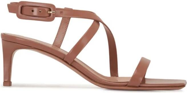 Gianvito Rossi Lindsay leren sandalen 55 mm Bruin