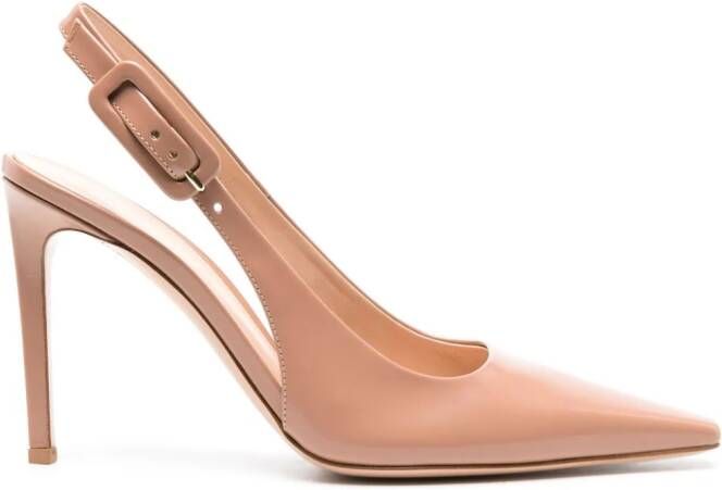 Gianvito Rossi Lindsay 95mm leren pumps Roze