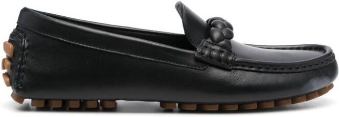 Gianvito Rossi Monza leren loafers Zwart