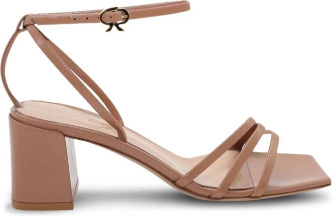 Gianvito Rossi Nuit 55mm leren sandalen Bruin