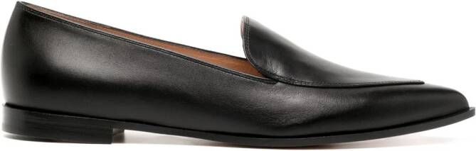 Gianvito Rossi Perry loafers met puntige neus Zwart