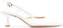 Gianvito Rossi Slingback pumps met puntige neus Wit - Thumbnail 1