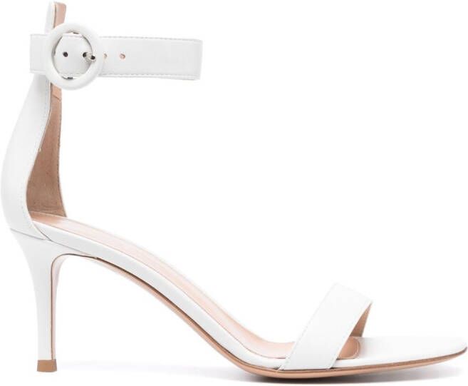 Gianvito Rossi Portofino leren sandalen Wit