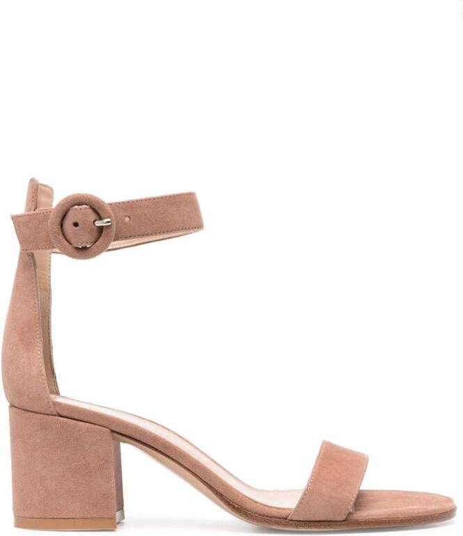 Gianvito Rossi Sandalen met enkelbandje Beige