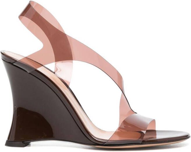 Gianvito Rossi Sandalen met sleehak Bruin