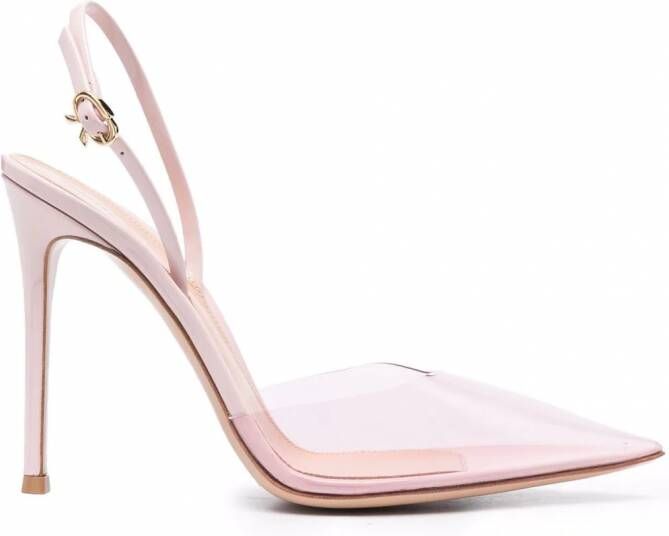 Gianvito Rossi Slingback pumps met puntige neus Roze