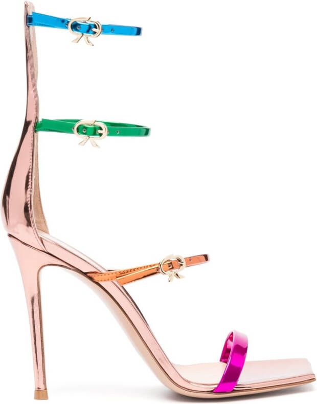 Gianvito Rossi Uptown sandalen met lint Roze