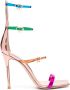 Gianvito Rossi Uptown sandalen met lint Roze - Thumbnail 1