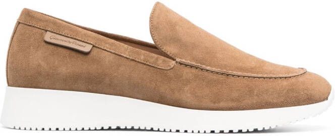 Gianvito Rossi Yachtclub suède loafers Bruin