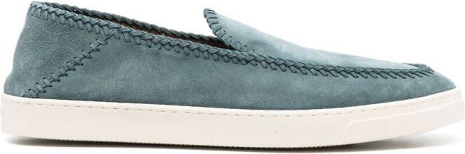 Giorgio Armani Sneakers met gestikt detail Blauw