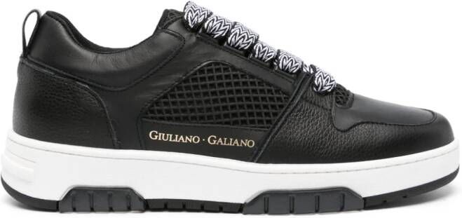 Giuliano Galiano Sneakers met logoprint Zwart