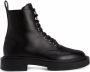 Giuseppe Zanotti Adric leren combat boots Zwart - Thumbnail 1