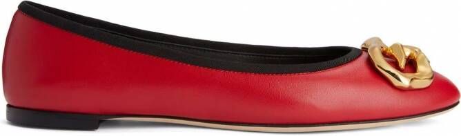 Giuseppe Zanotti Amur ballerina's Rood