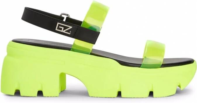 Giuseppe Zanotti Apocalypse sandalen met chunky zool Geel