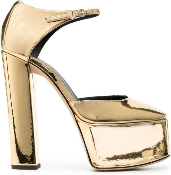 Giuseppe Zanotti Bebe metallic pumps Goud