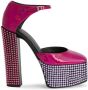 Giuseppe Zanotti Bebe sandalen met stras Roze - Thumbnail 1