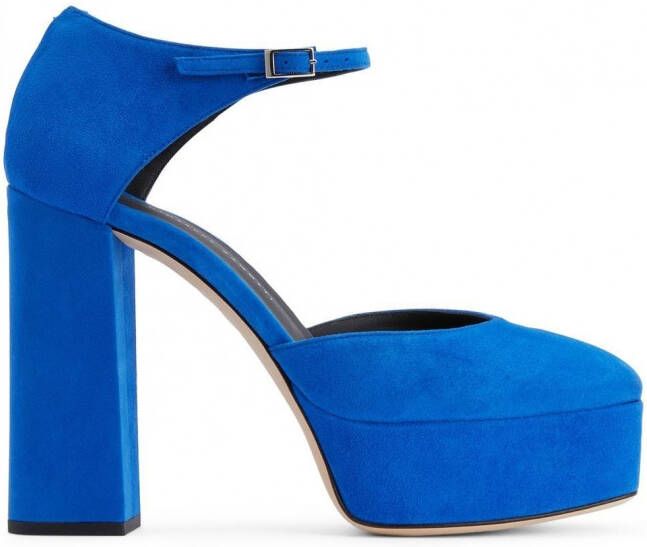 Giuseppe Zanotti Bebe suède pumps Blauw