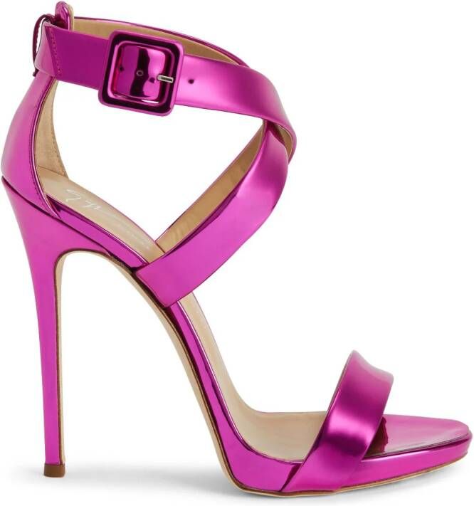 Giuseppe Zanotti Bella leren sandalen Roze