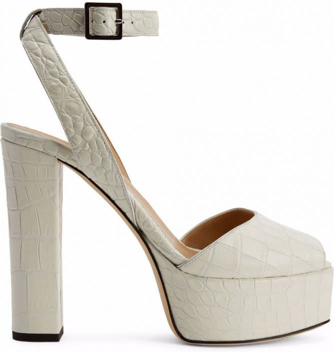 Giuseppe Zanotti Betty sandalen met plateauzool Beige