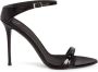 Giuseppe Zanotti Beverlee leren sandalen 105 mm Zwart - Thumbnail 1