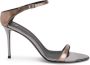 Giuseppe Zanotti Beverlee gelamineerde sandalen Bruin - Thumbnail 1