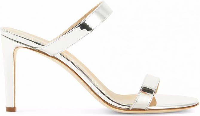 Giuseppe Zanotti Calista sandalen met hak Zilver