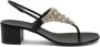 Giuseppe Zanotti Clarett 40 mm sandalen verfraaid met kristallen Zwart - Thumbnail 1