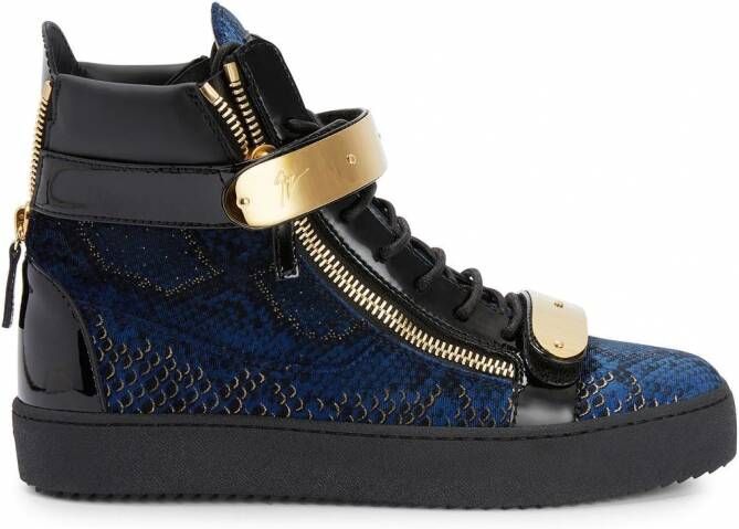 Giuseppe Zanotti Coby high-top sneakers Blauw